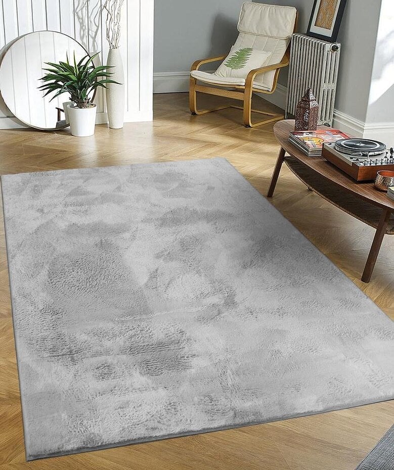 Wasbaar fluffy vloerkleed - Amalfi Grijs