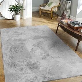 Wasbaar fluffy vloerkleed - Amalfi Grijs