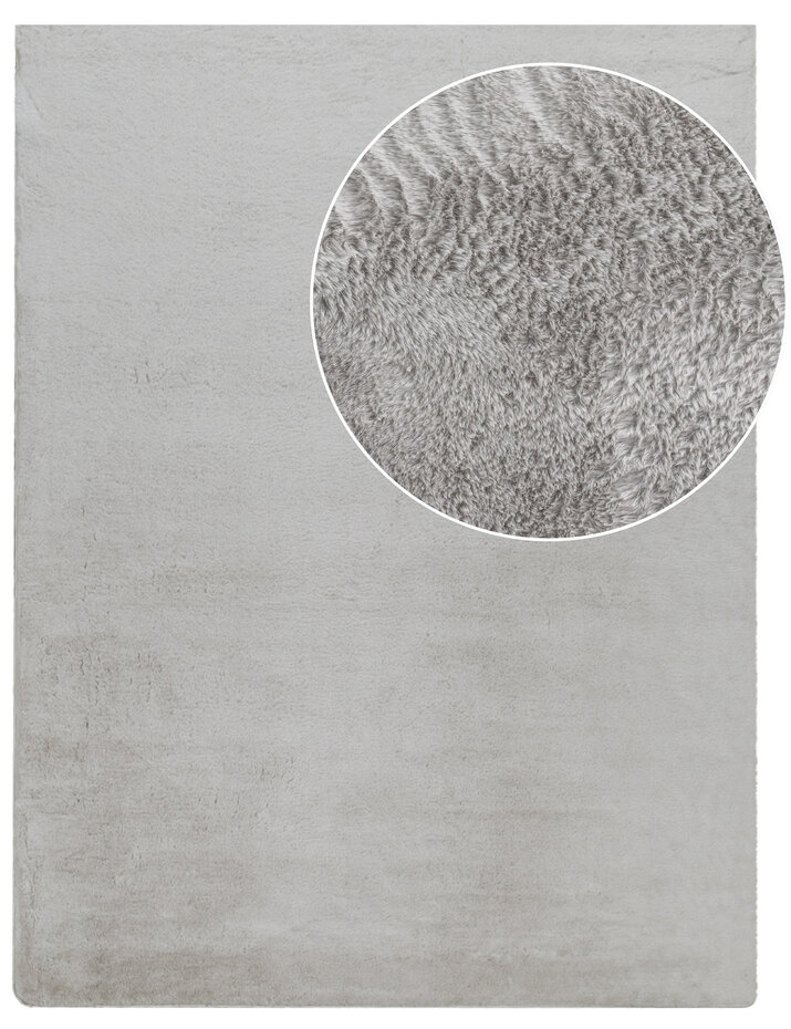 Laagpolig fluffy vloerkleed - Amalfi Grijs