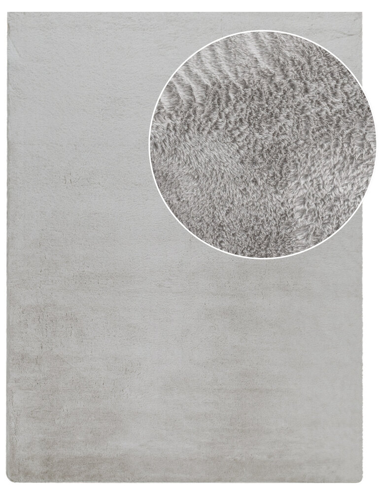 Laagpolig fluffy vloerkleed - Amalfi Grijs