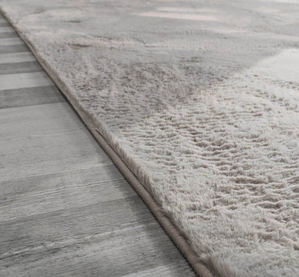 Laagpolig fluffy vloerkleed - Amalfi Grijs