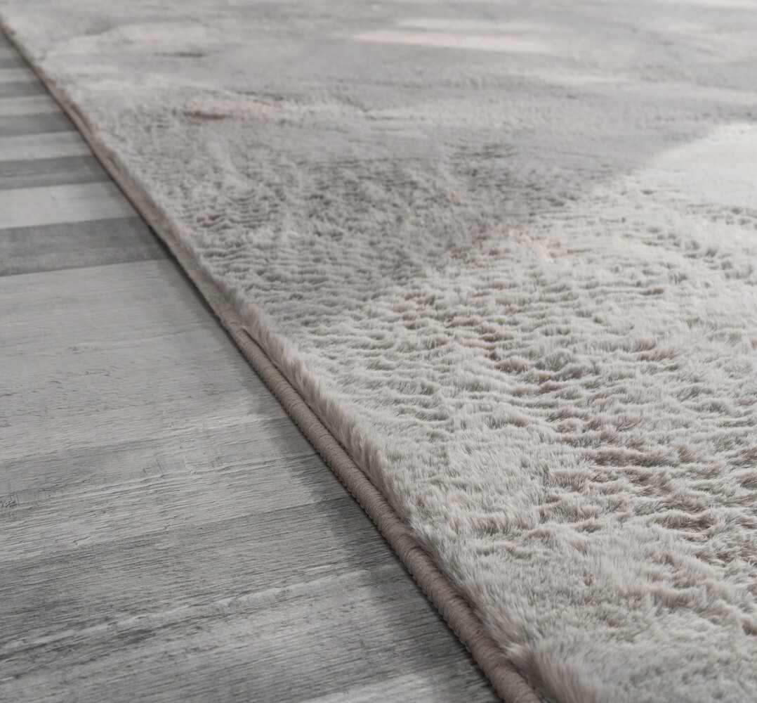 Laagpolig fluffy vloerkleed - Amalfi Grijs
