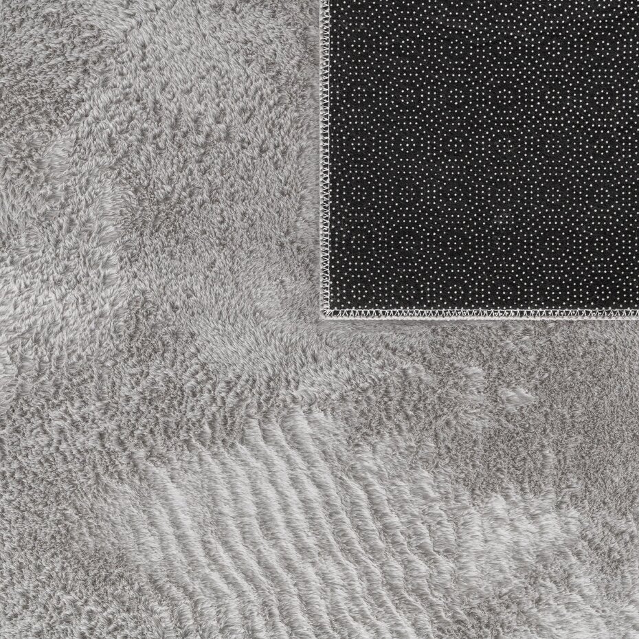 Laagpolig fluffy vloerkleed - Amalfi Grijs