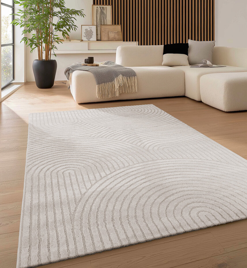 Japandi vloerkleed - Skando Crème Japandi vloerkleed - Skando Crème