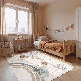 Villeroy & Boch Kindervloerkleed - Little Elephant Crème/Multicolor Villeroy & Boch Kindervloerkleed - Little Elephant Crème/Multicolor