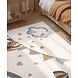 Kindervloerkleed - Little Elephant Crème/Multicolor Kindervloerkleed - Little Elephant Crème/Multicolor