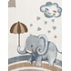 Kindervloerkleed - Little Elephant Crème/Multicolor Kindervloerkleed - Little Elephant Crème/Multicolor