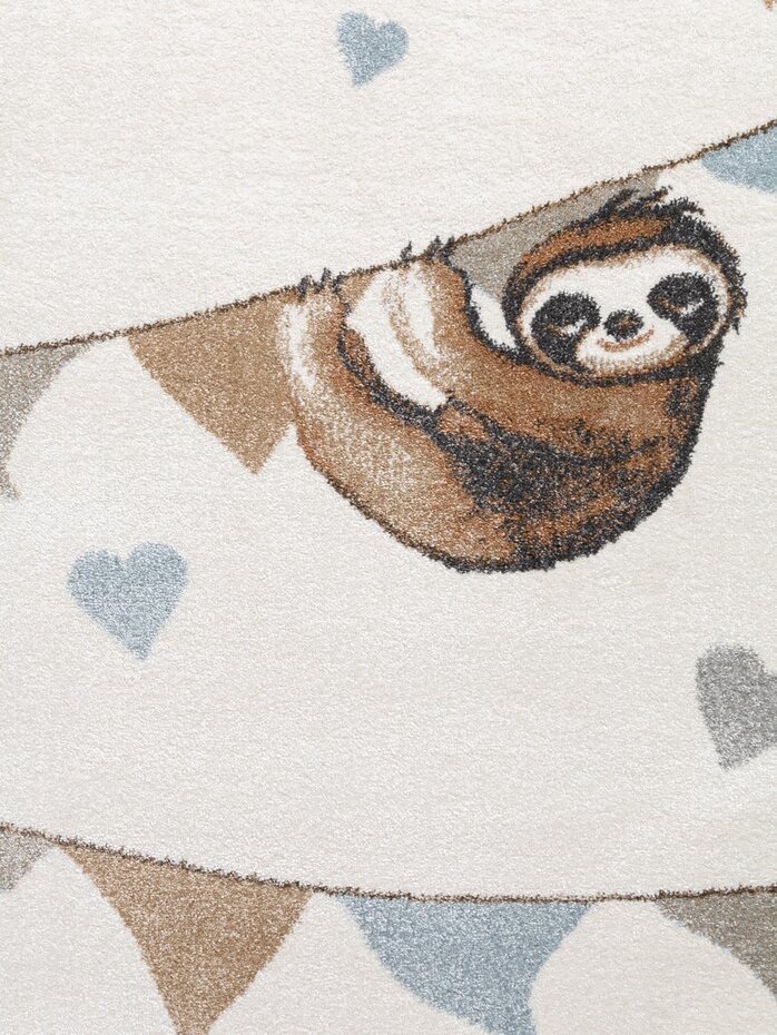 Kindervloerkleed - Little Friends Crème/Multicolor Kindervloerkleed - Little Friends Crème/Multicolor