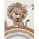 Rond kindervloerkleed - Lion Party Crème/Multicolor Rond kindervloerkleed - Lion Party Crème/Multicolor