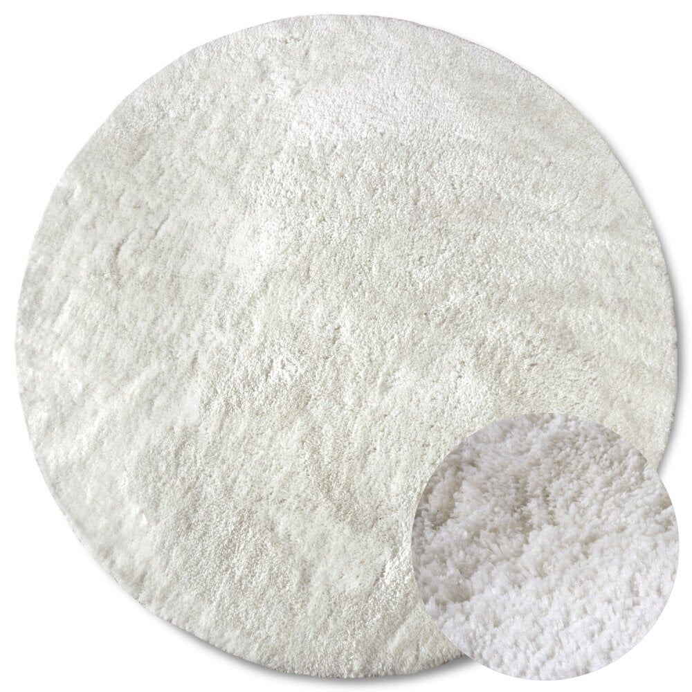 Rond hoogpolig vloerkleed - Olaf Shaggy Crème Rond hoogpolig vloerkleed - Olaf Shaggy Crème