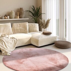 Villeroy & Boch Rond effen vloerkleed - Leon Oudroze