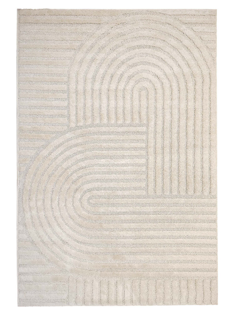 Scandinavisch vloerkleed - Skadi Curve Crème Scandinavisch vloerkleed - Skadi Curve Crème