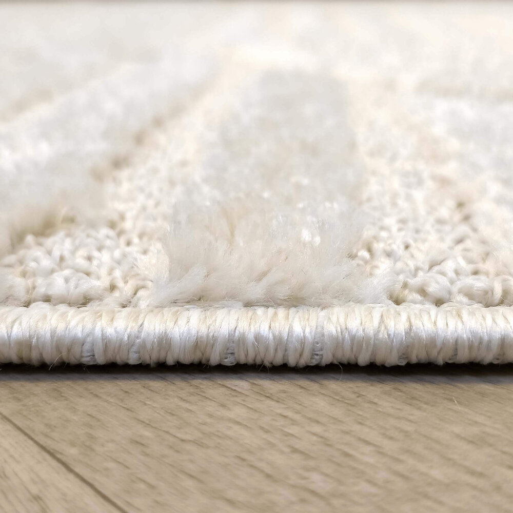 Scandinavisch vloerkleed - Skadi Curve Crème Scandinavisch vloerkleed - Skadi Curve Crème