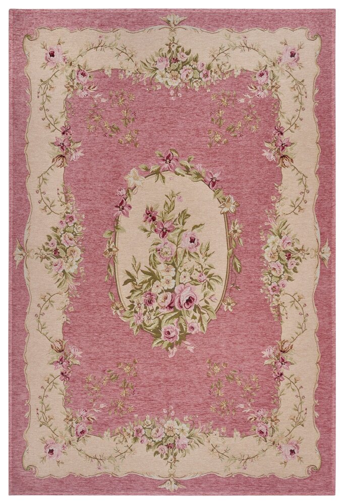 Bloemen vloerkleed - Asmaa Vintage Roze - 150x220 cm
