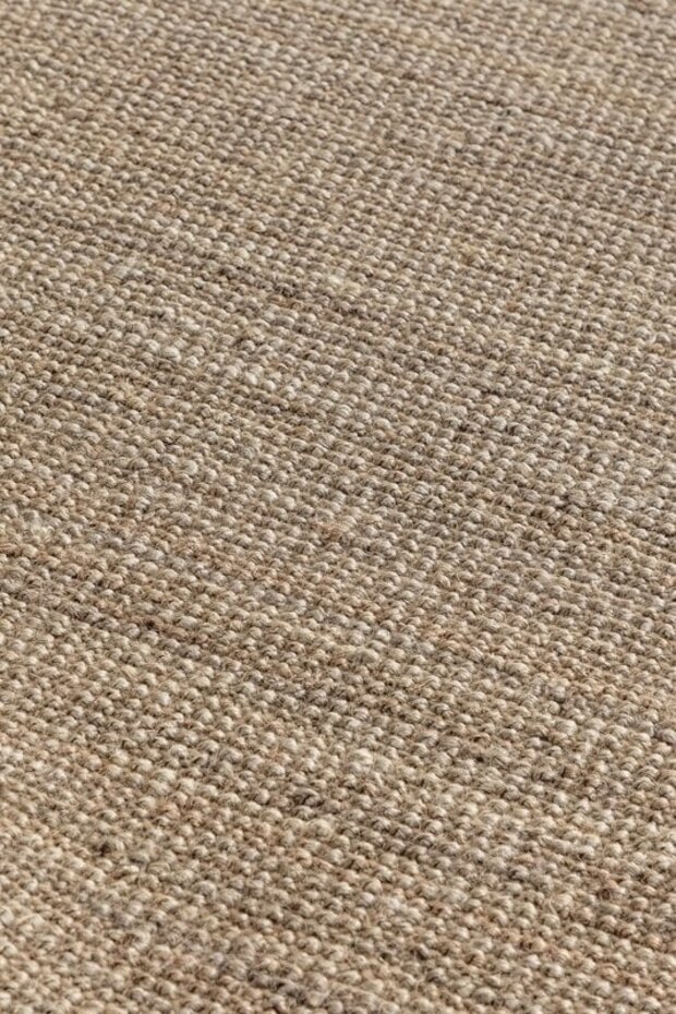 Handgeweven Jute vloerkleed - Bouclé Jaipur Taupe - 160 X 230 CM