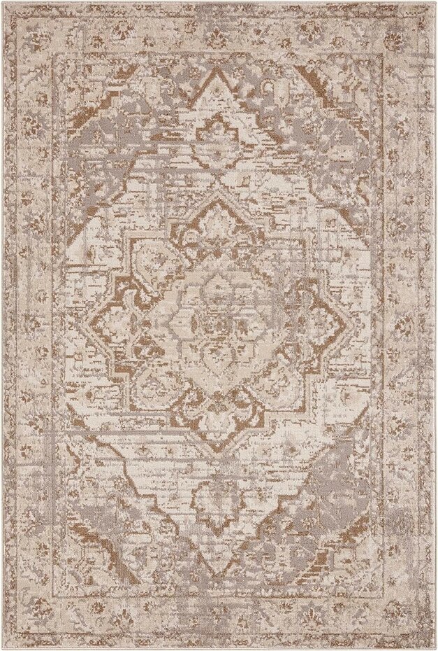 Vintage vloerkleed - Sand Beige - 200 X 280 CM Vintage vloerkleed - Sand Beige - 200 X 280 CM