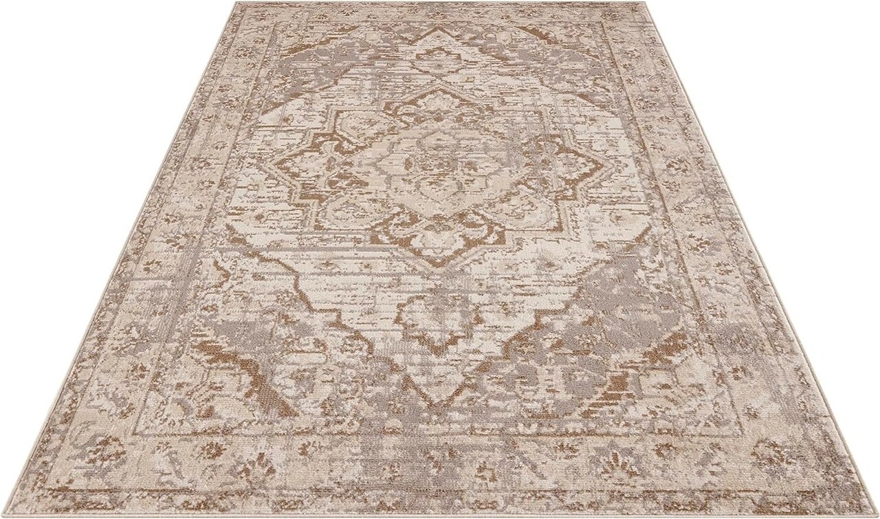 Vintage vloerkleed - Sand Beige - 200 X 280 CM Vintage vloerkleed - Sand Beige - 200 X 280 CM