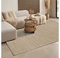 Jute Wol Katoen vloerkleed - Dhaka Naturel - 160 X 230 CM
