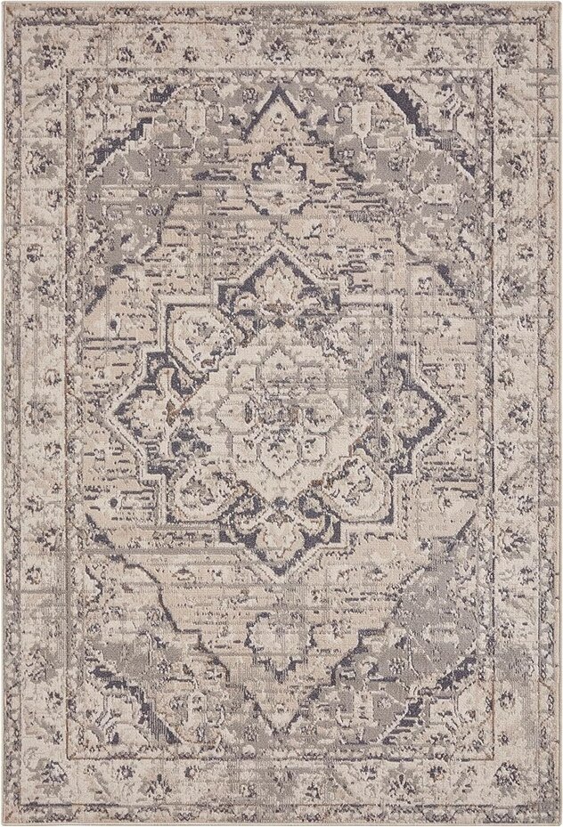 Vintage vloerkleed - Sand Crème / Grijs - 200 X 280 CM Vintage vloerkleed - Sand Crème / Grijs - 200 X 280 CM