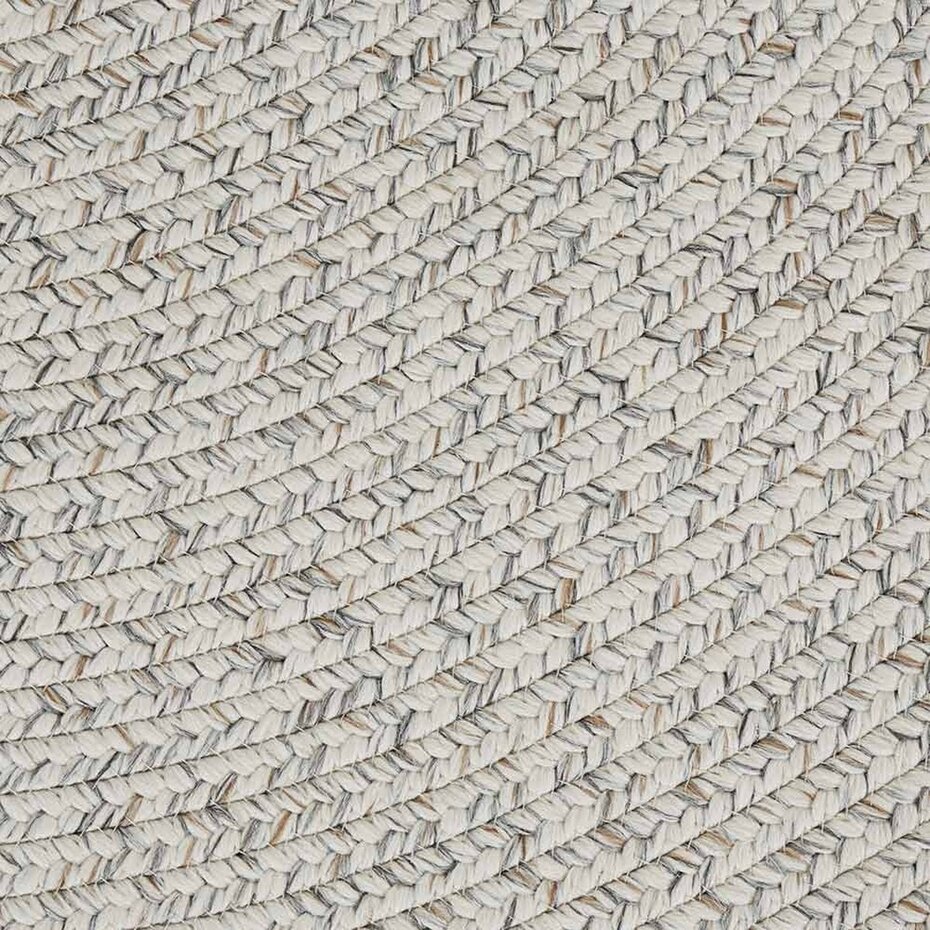 Rond Binnen- En Buitenkleed - Trenzado Wit/Grijs - Ø 200 CM Rond Binnen- En Buitenkleed - Trenzado Wit/Grijs - Ø 200 CM