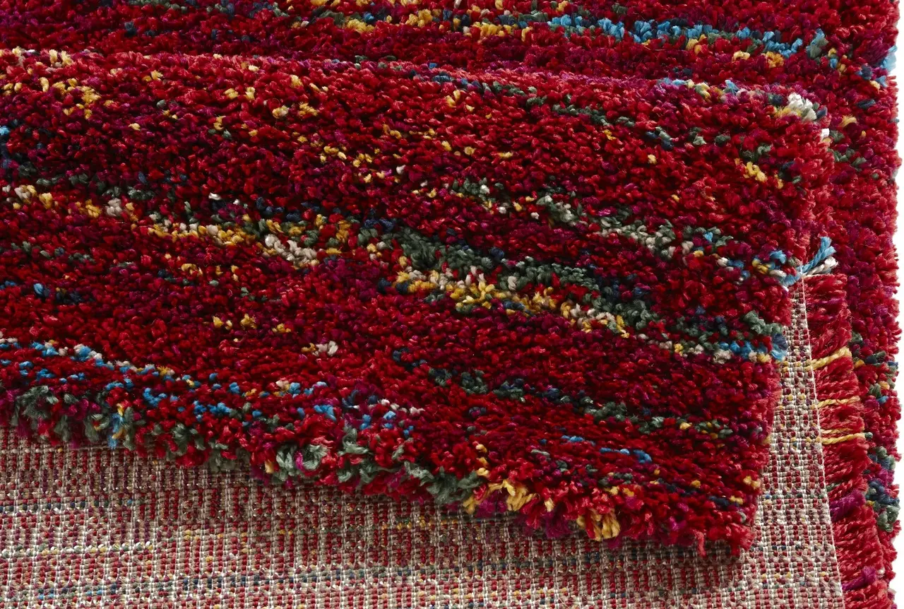 Hoogpolig vloerkleed - Nomadic Chic Rood - 200 X 290 CM