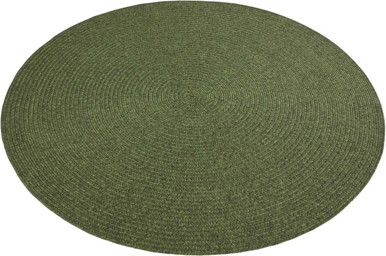 Rond Binnen- En Buitenkleed - Trenzado Groen - Ã˜ 200 CM