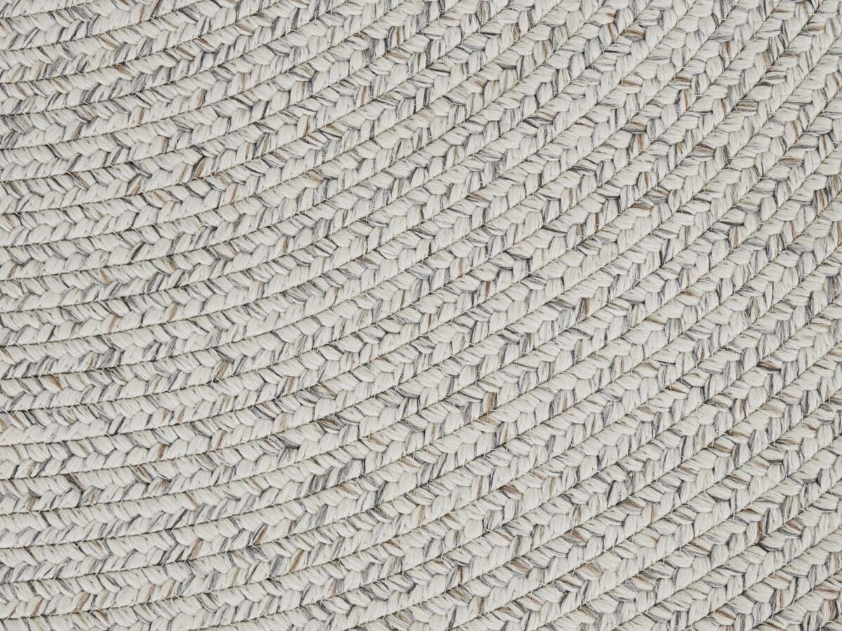 Rond Binnen- En Buitenkleed - Trenzado Wit/Grijs - Ø 200 CM Rond Binnen- En Buitenkleed - Trenzado Wit/Grijs - Ø 200 CM