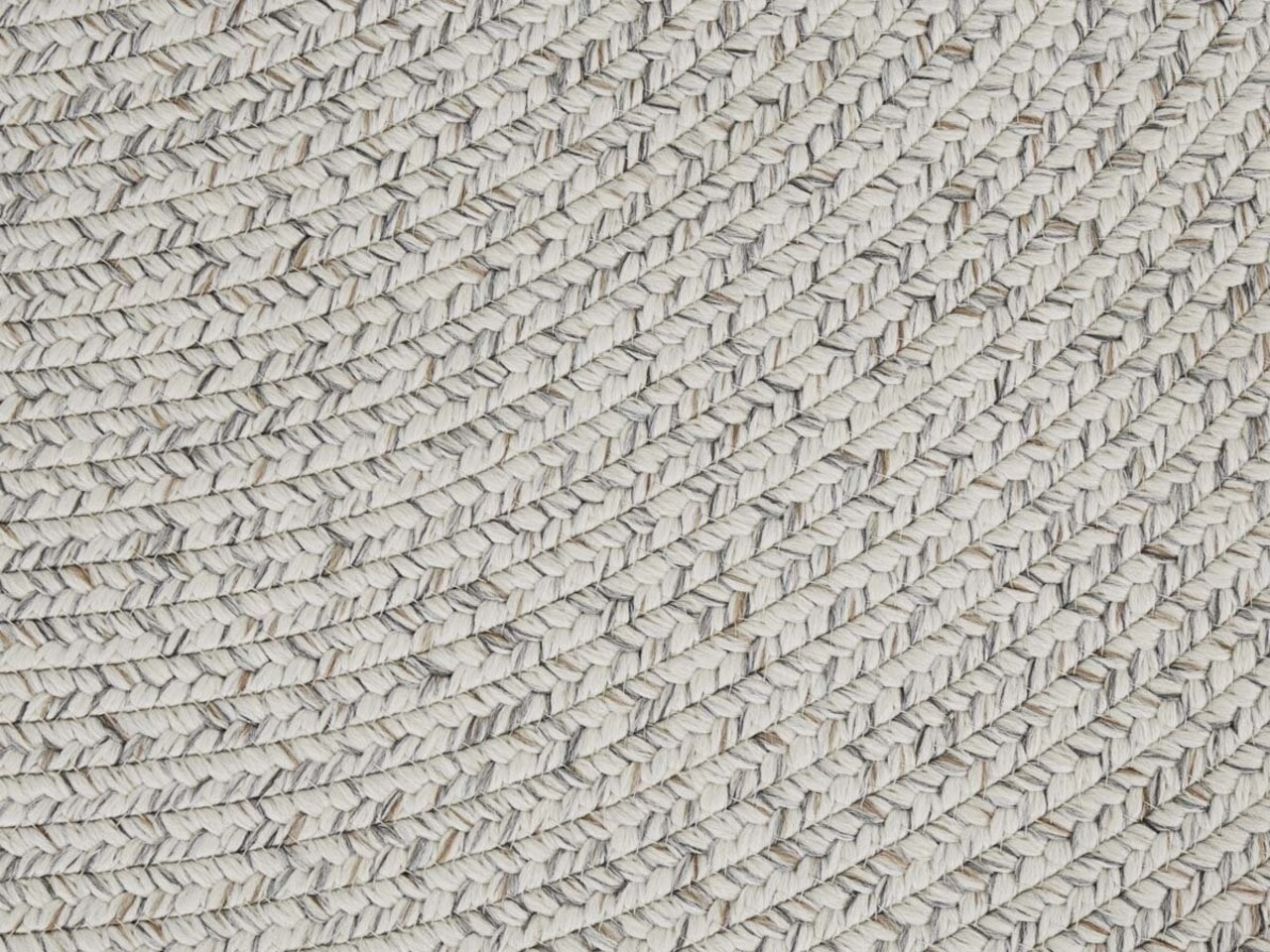 Rond Binnen- En Buitenkleed - Trenzado Wit/Grijs - Ø 200 CM Rond Binnen- En Buitenkleed - Trenzado Wit/Grijs - Ø 200 CM