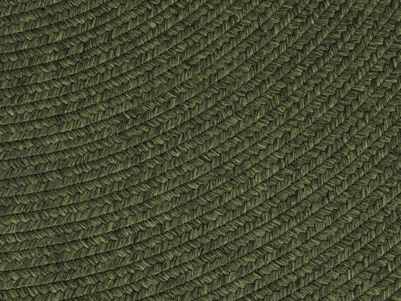 Rond Binnen- En Buitenkleed - Trenzado Groen - Ã˜ 200 CM