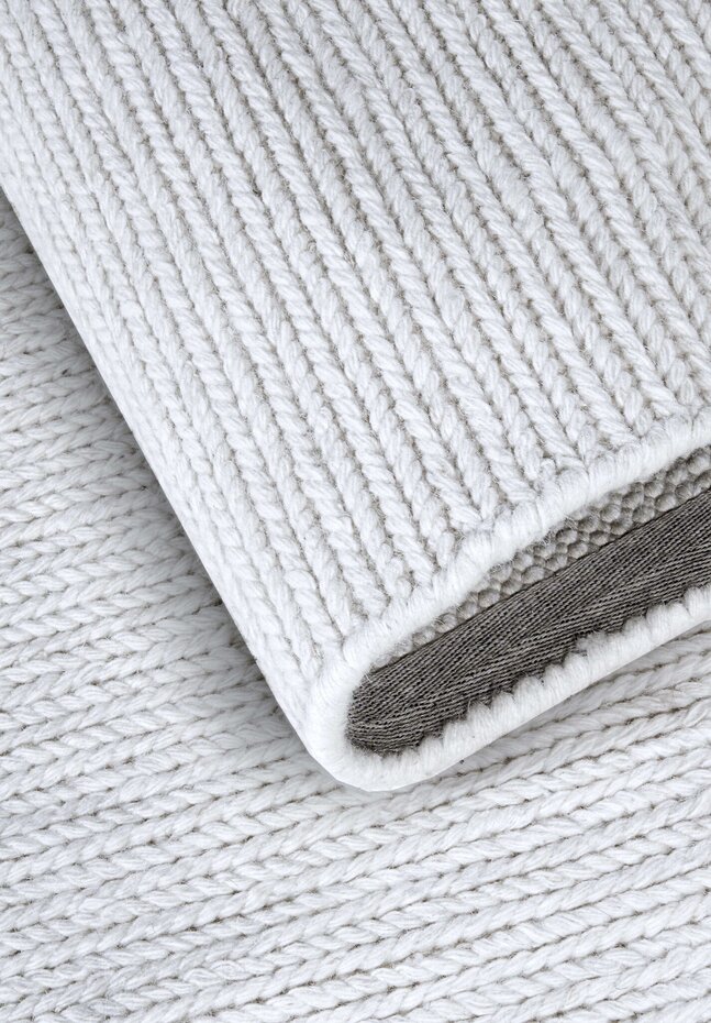 Ovaal wollen vloerkleed - Francois Wit/Crème - 160 X 230 CM Ovaal