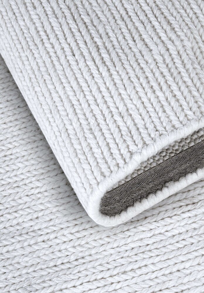 Ovaal wollen vloerkleed - Francois Wit/Crème - 160 X 230 CM Ovaal