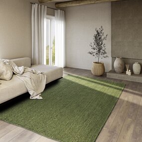 Jute vloerkleed - Rosalie Jungle Groen - 80 X 200 CM Jute vloerkleed - Rosalie Jungle Groen - 80 X 200 CM