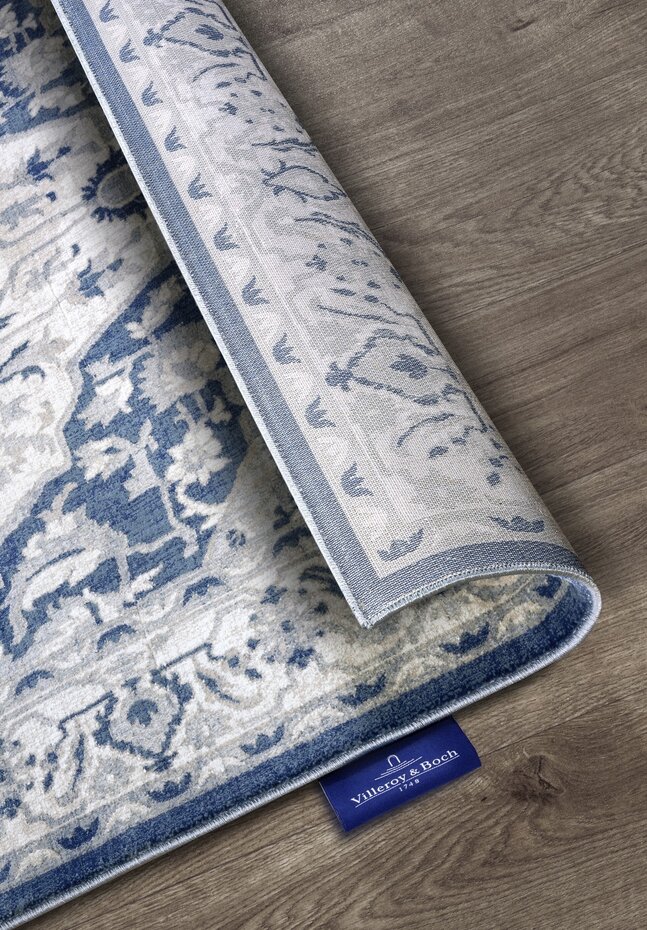 Vintage vloerkleed - Gabrielle Blauw/Crème - 160x235 cm Vintage vloerkleed - Gabrielle Blauw/Crème - 160x235 cm