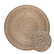 Jute vloerkleed - Rangpur Rond Taupe - 200cm rond Ã˜