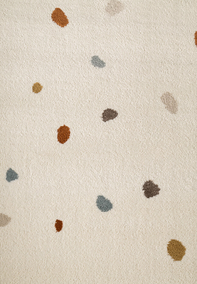 Kindervloerkleed - Funny Dots Crème/Kleurrijk - 160x235 cm Kindervloerkleed - Funny Dots Crème/Kleurrijk - 160x235 cm