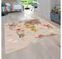 Kindervloerkleed - Binola Dinosaurus Beige - 160x220 cm