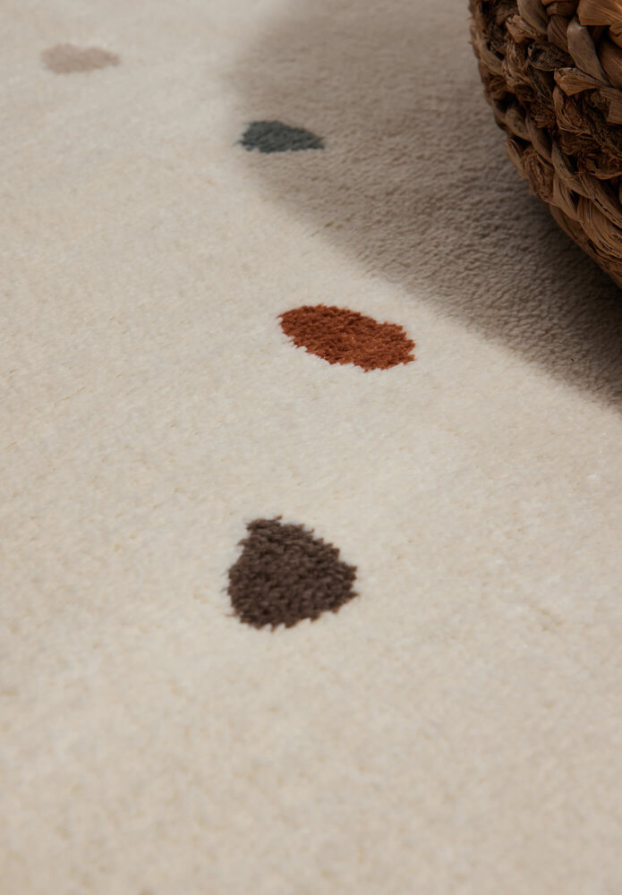 Kindervloerkleed - Funny Dots Crème/Kleurrijk - 160x235 cm Kindervloerkleed - Funny Dots Crème/Kleurrijk - 160x235 cm