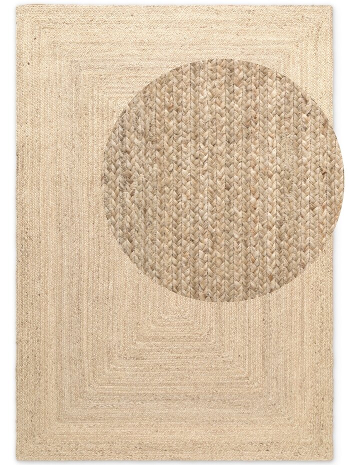 Jute vloerkleed - Sharmila Crème - 200x300 cm Jute vloerkleed - Sharmila Crème - 200x300 cm