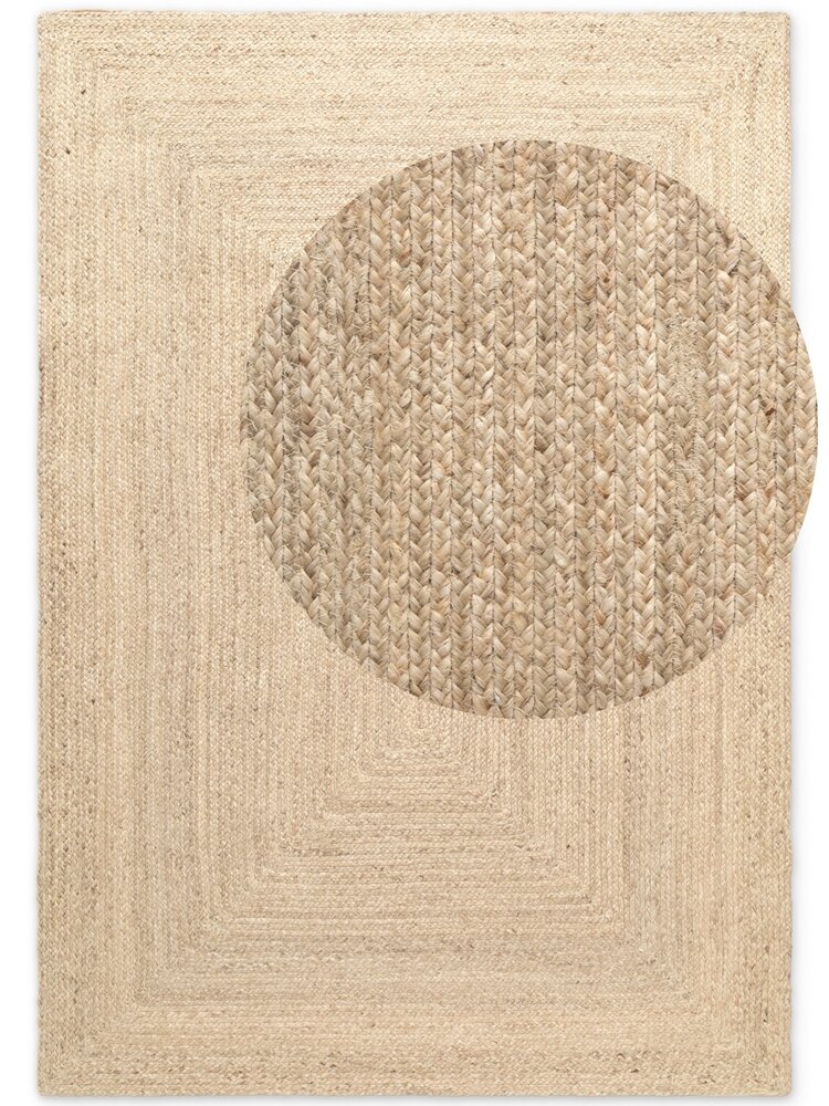 Jute vloerkleed - Sharmila Crème - 200x300 cm Jute vloerkleed - Sharmila Crème - 200x300 cm
