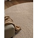Wollen Japandi vloerkleed - Eleni Rond Beige - 150cm rond Ø Wollen Japandi vloerkleed - Eleni Rond Beige - 150cm rond Ø