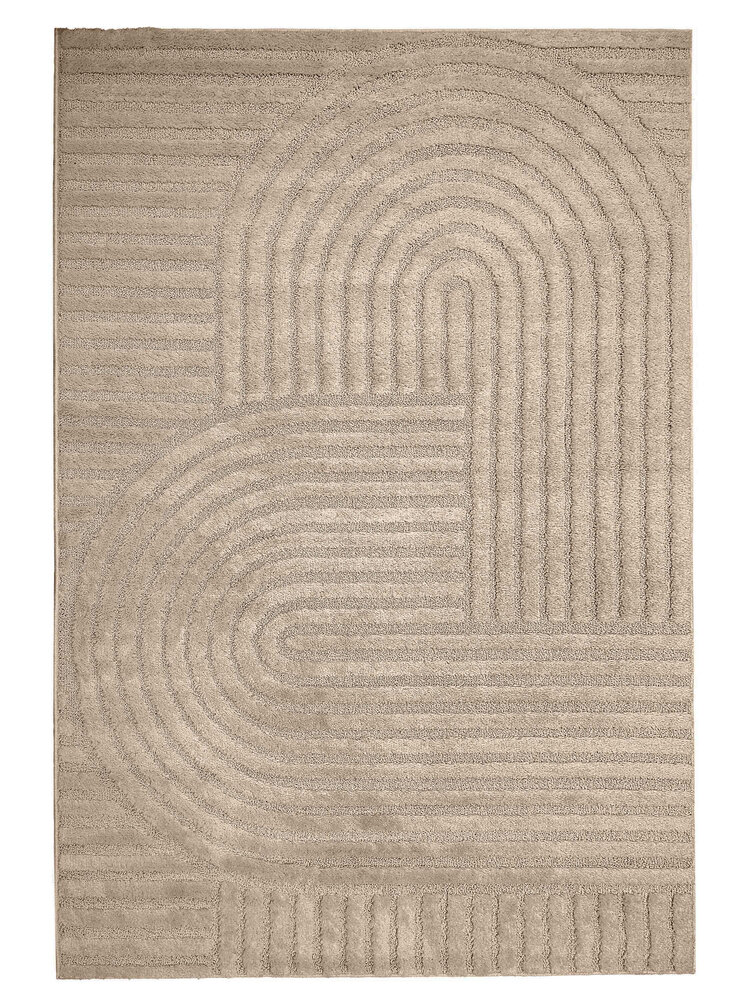 Scandinavisch vloerkleed - Skadi Curve Beige Scandinavisch vloerkleed - Skadi Curve Beige