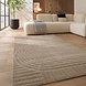 Scandinavisch vloerkleed - Skadi Curve Beige Scandinavisch vloerkleed - Skadi Curve Beige