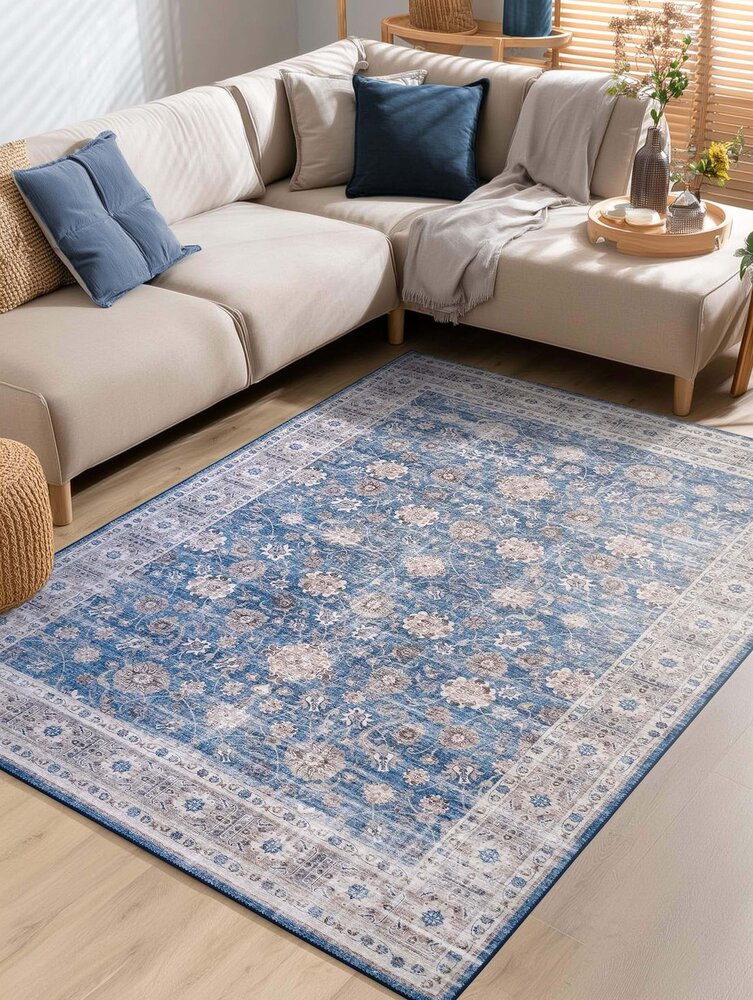 Vintage vloerkleed - Burano Blauw