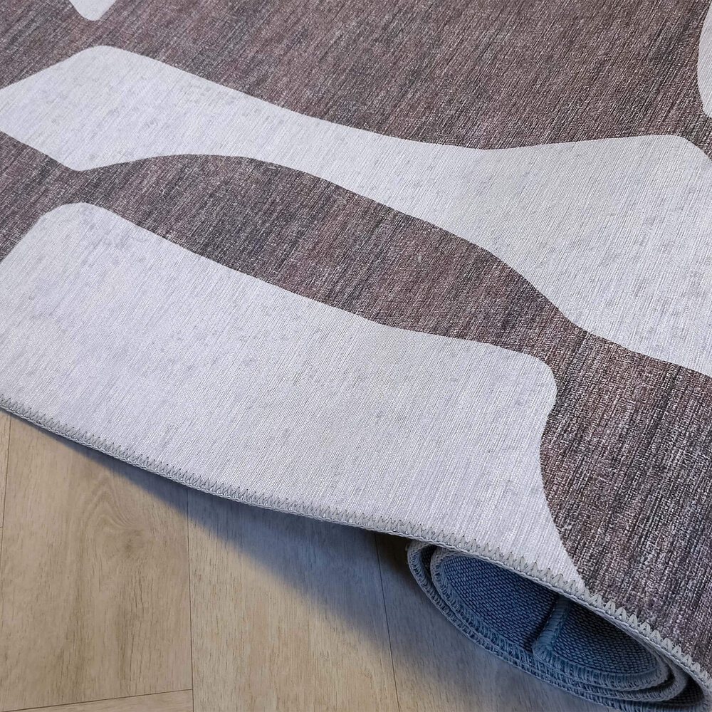 Abstract vloerkleed - Burano Bruin