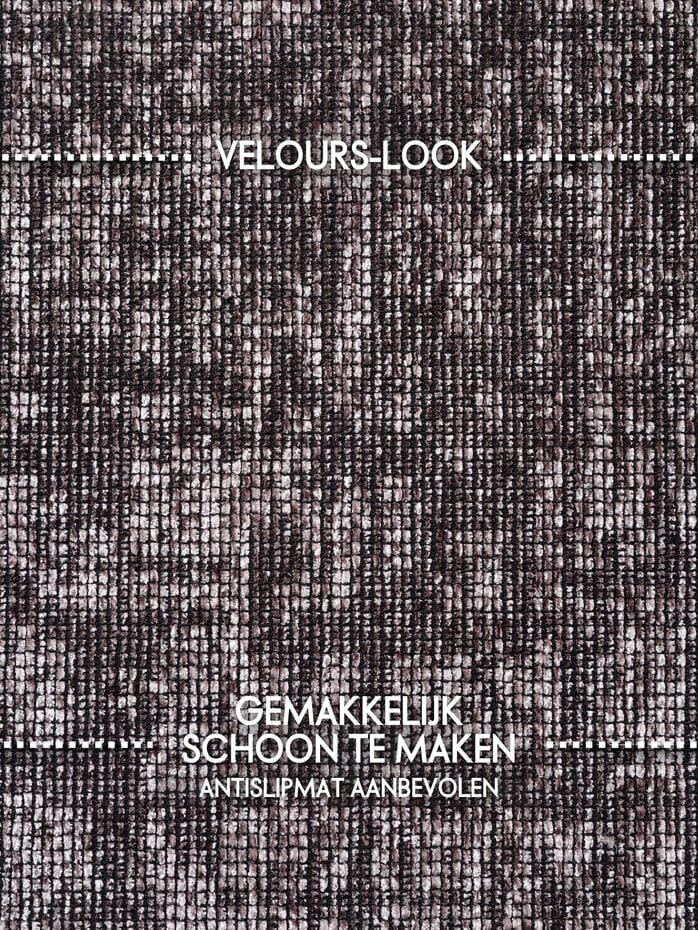 Rond vintage vloerkleed - Prisma Bruin