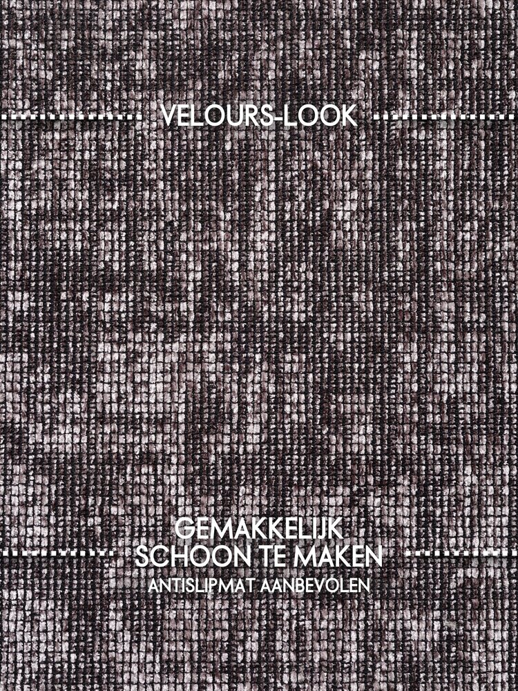 Rond vintage vloerkleed - Prisma Bruin