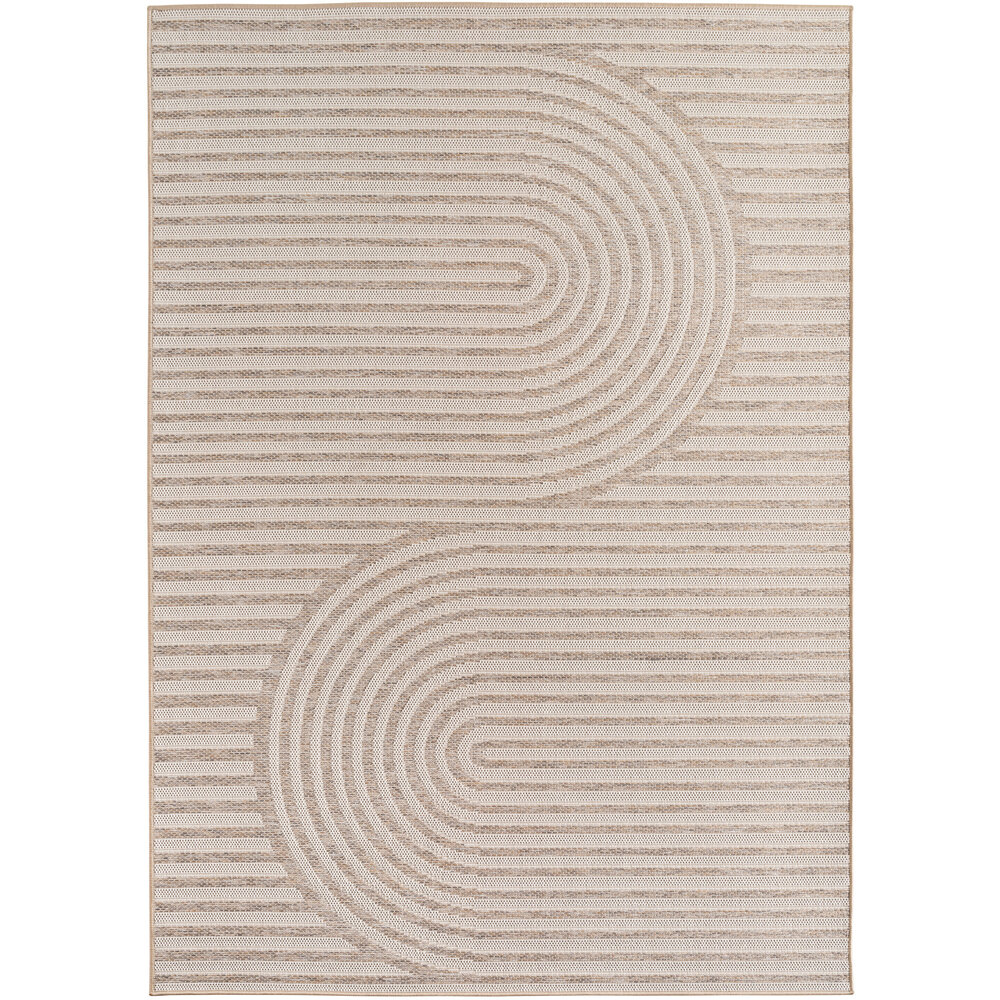 Japandi buitenkleed - Brezza Curve Beige Japandi buitenkleed - Brezza Curve Beige