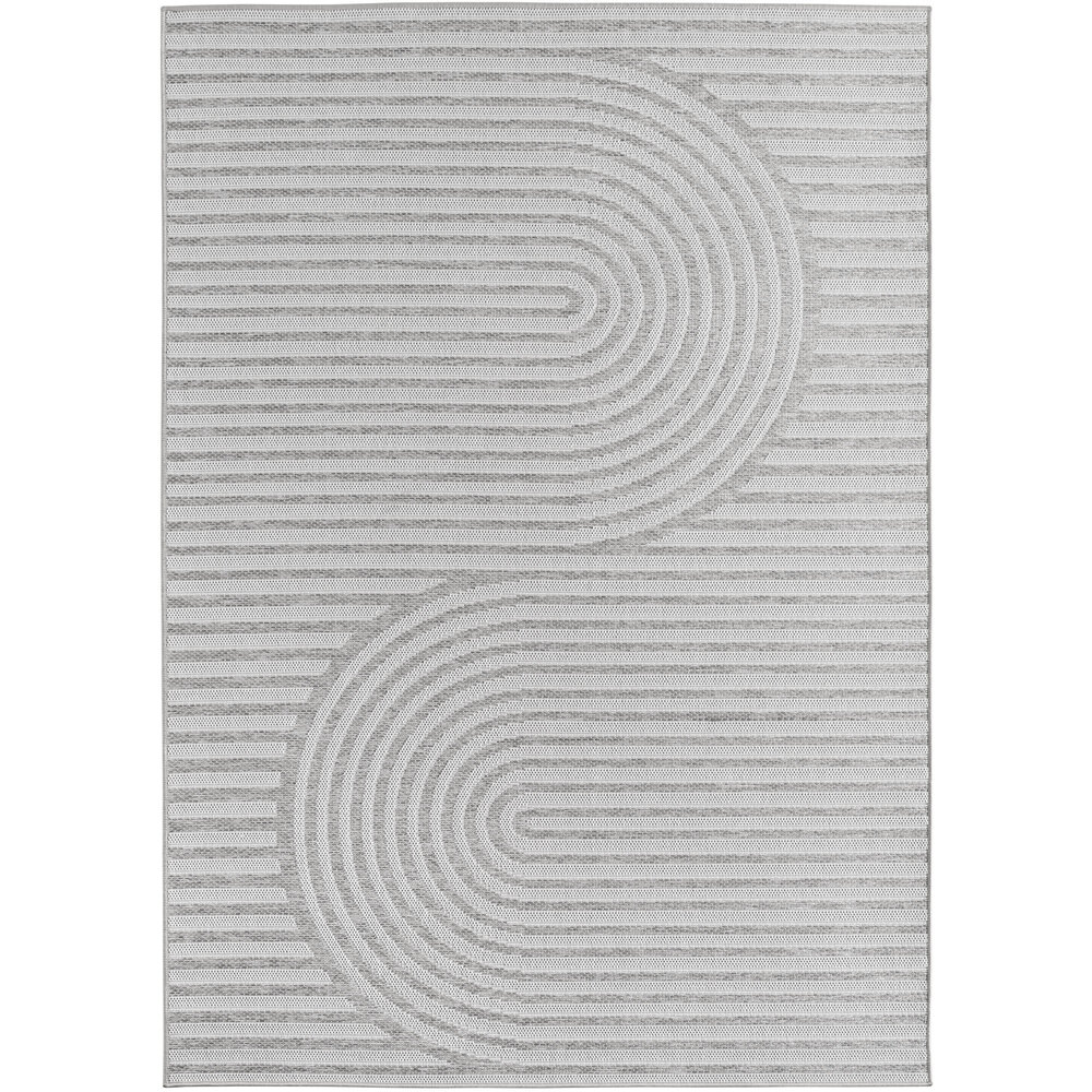 Japandi buitenkleed - Brezza Curve Grijs Japandi buitenkleed - Brezza Curve Grijs