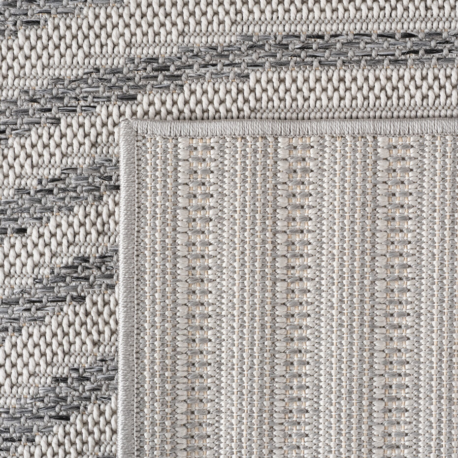 Japandi buitenkleed - Brezza Curve Grijs Japandi buitenkleed - Brezza Curve Grijs