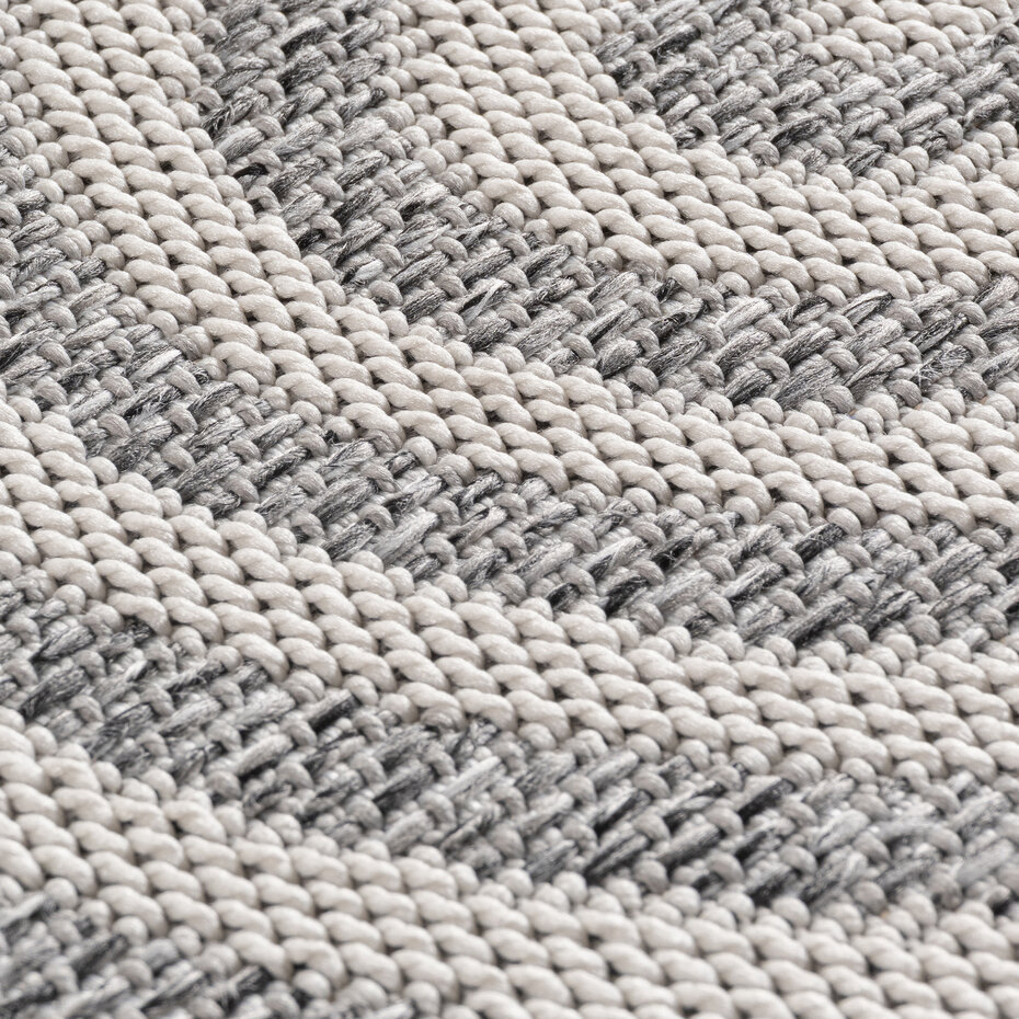 Japandi buitenkleed - Brezza Curve Grijs Japandi buitenkleed - Brezza Curve Grijs